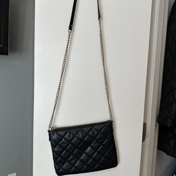 kate spade gold coast ginnie quilted crossbody with gold chain - Picture 2 of 8